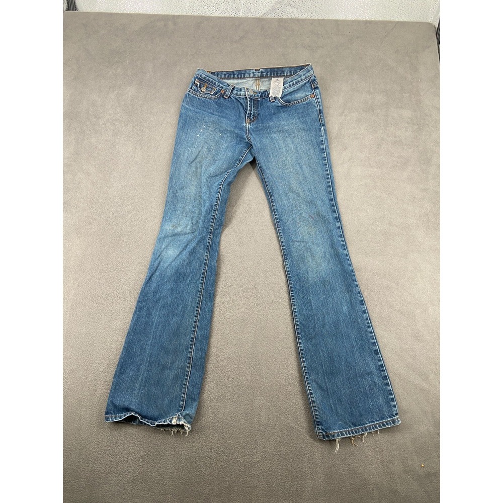 Y2K Manager Jeans Womens‎ 27x34 Medium Wash Denim Low Rise Bootcut Leg